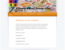 Tablet Screenshot of pioneervalleystampclub.org